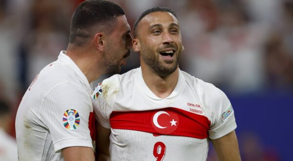 HAMBURG, Volksparkstadium ,26-06-2024 , European Football Championship Euro2024, Group stage match no.36 between Czechia and Turkiye, Turkiye player Cenk Tosun celebrating his goal 1-2 Czechia - Turkiye Euro2024 x25607102x Copyright:,Image: 885026089, License: Rights-managed, Restrictions: PUBLICATIONxNOTxINxNED, Credit images as "Profimedia/ IMAGO", Model Release: no, Credit line: IMAGO / imago sportfotodienst / Profimedia