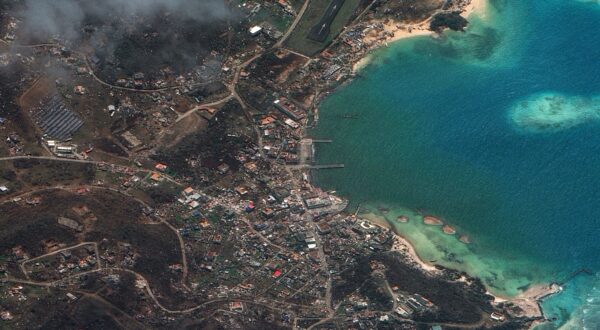 This handout satellite picture courtesy of Maxar Technologies shows an overview of Clifton harbor in Union island, Saint Vincent and the Grenadines on July 2, 2024 in the aftermath of Hurricane Beryl. Hurricane Beryl weakened slightly to a category 4 storm as it churned towards Jamaica July 2, 2024, after killing at least five people and causing widespread destruction across the southeastern Caribbean.,Image: 886806320, License: Rights-managed, Restrictions: RESTRICTED TO EDITORIAL USE - MANDATORY CREDIT "AFP PHOTO /  Satellite image ©2024 Maxar Technologies" - NO MARKETING NO ADVERTISING CAMPAIGNS - DISTRIBUTED AS A SERVICE TO CLIENTS
The watermark may not be removed/cropped., ***
HANDOUT image or SOCIAL MEDIA IMAGE or FILMSTILL for EDITORIAL USE ONLY! * Please note: Fees charged by Profimedia are for the Profimedia's services only, and do not, nor are they intended to, convey to the user any ownership of Copyright or License in the material. Profimedia does not claim any ownership including but not limited to Copyright or License in the attached material. By publishing this material you (the user) expressly agree to indemnify and to hold Profimedia and its directors, shareholders and employees harmless from any loss, claims, damages, demands, expenses (including legal fees), or any causes of action or allegation against Profimedia arising out of or connected in any way with publication of the material. Profimedia does not claim any copyright or license in the attached materials. Any downloading fees charged by Profimedia are for Profimedia's services only. * Handling Fee Only 
***, Model Release: no, Credit line: AFP / AFP / Profimedia