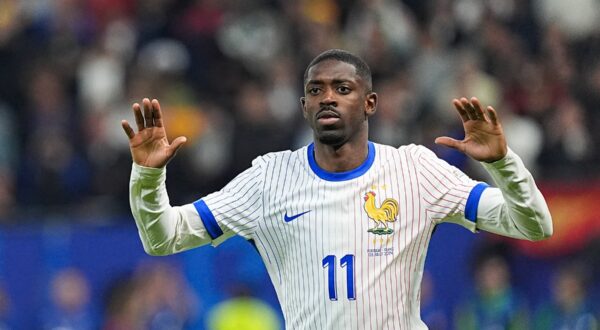 Ousmane Dembele of France seen during the UEFA EURO 2024  match between Portugal and France at Volksparkstadion. Final score: Full time, Portugal 0:0 France and Penalty-Shootout ; Portugal vs France (3-5),Image: 887887732, License: Rights-managed, Restrictions: *** World Rights ***, Model Release: no, Credit line: SOPA Images / ddp USA / Profimedia