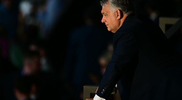 Hungary's Prime Minister Viktor Orban looks on ahead of the UEFA Euro 2024 final football match between Spain and England at the Olympiastadion in Berlin on July 14, 2024.,Image: 889688897, License: Rights-managed, Restrictions: , Model Release: no, Credit line: Tobias SCHWARZ / AFP / Profimedia