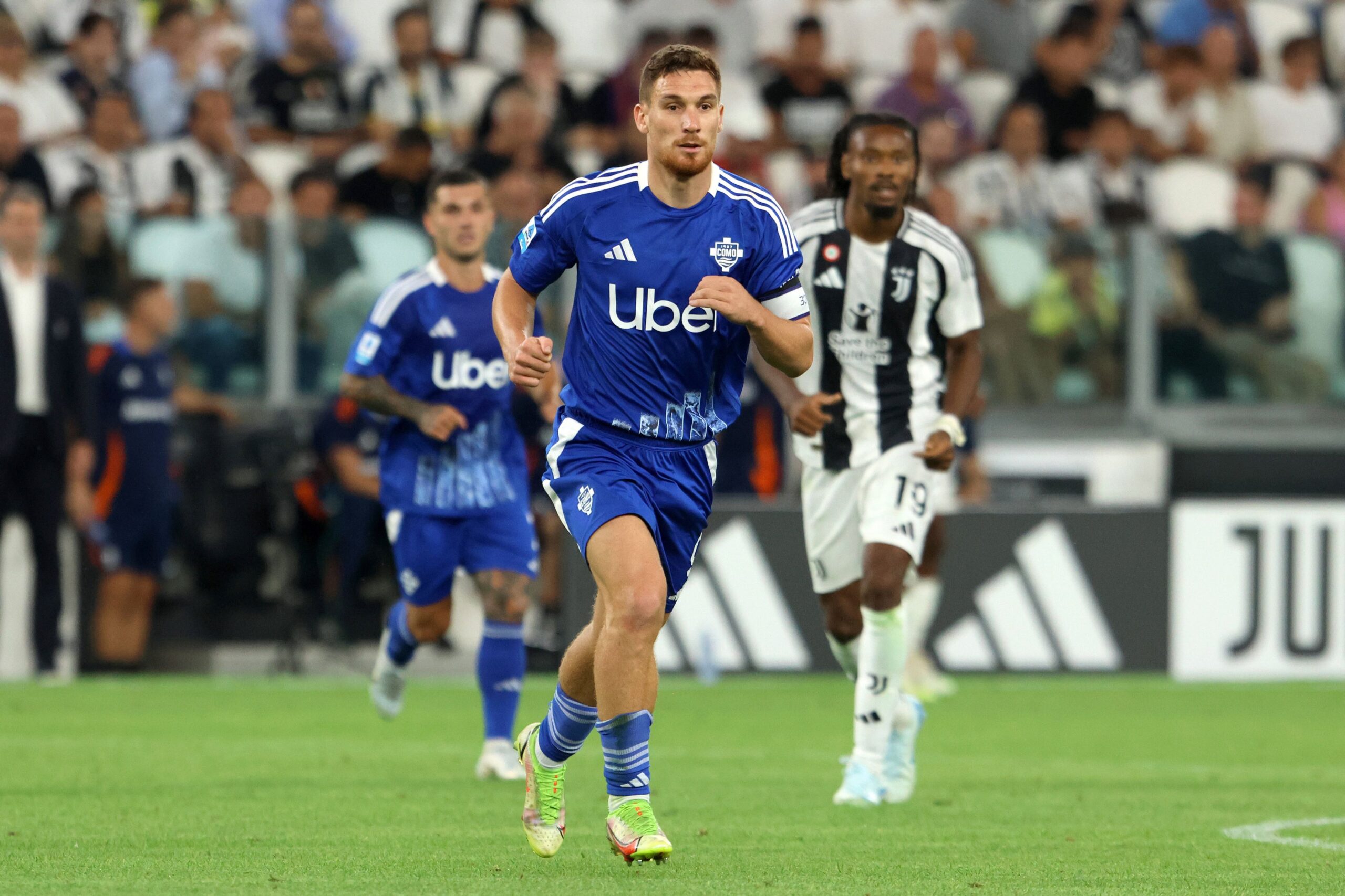 ALESSANDRO GABRIELLONI, Como, Serie A, 2024-25, Juventus vs Como 3-0, 19-08-2024, Azione, Action, Single shot SERIE A 2024-25 JUVENTUS-COMO 3-0