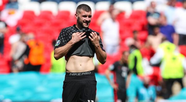 13.06.2021., London, Engleska - Wembley. UEFA Europsko prvenstvo 2020, skupina D, 1. kolo, Engleska - Hrvatska. Ante Rebic. rPhoto: Luka Stanzl/PIXSELL