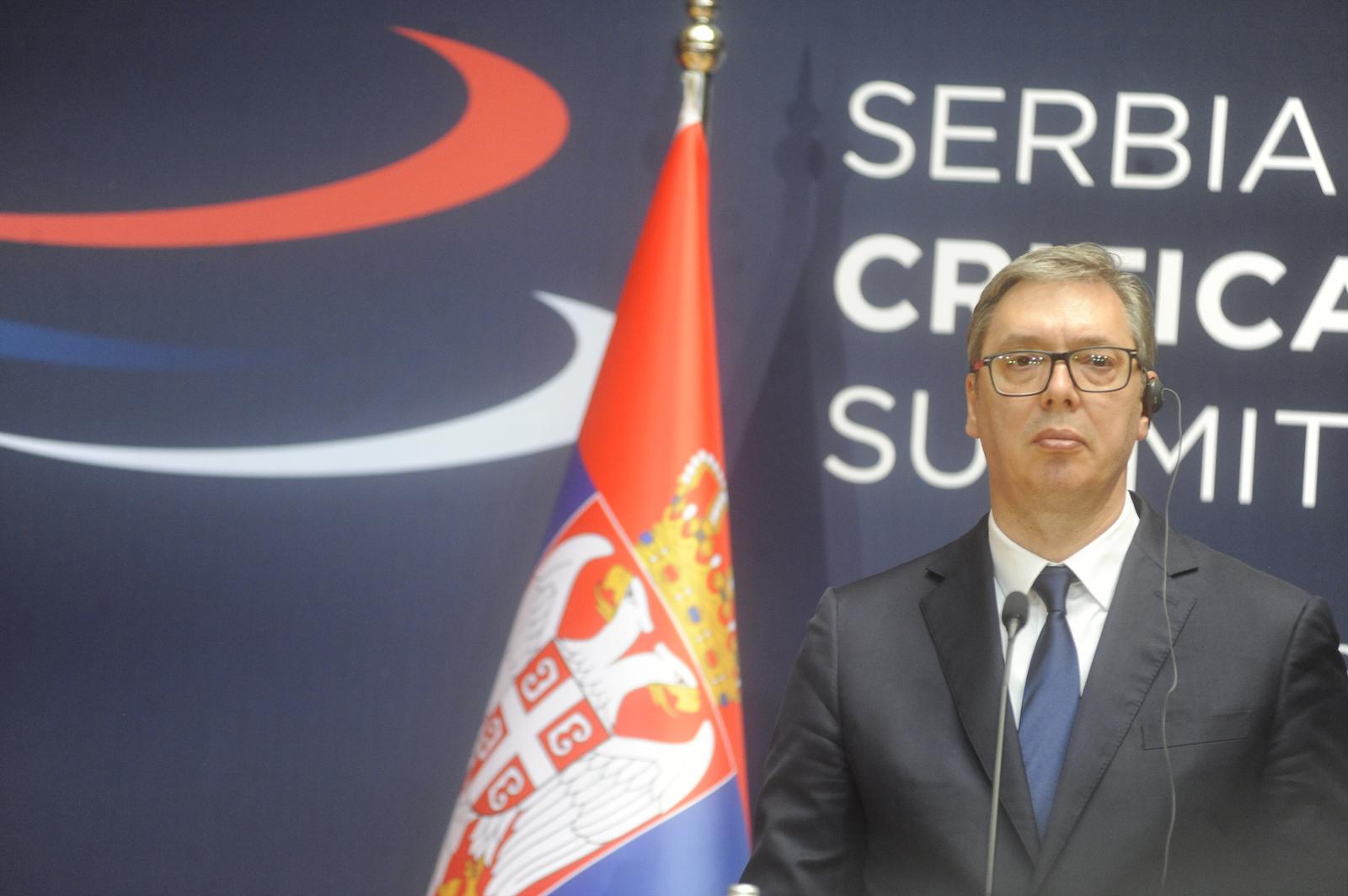 19, July, 2024, Belgrade - The Summit on Critical Raw Materials is being held in the Palace of Serbia in Belgrade. Aleksandar Vucic. Photo: M.A./ATAImages

19, jul, 2024, Beograd - U Beogradu u Palati Srbija odrzava se Samit o kriticnim sirovinama. Photo: M.A./ATAImages Photo: ATAImages/PIXSELL