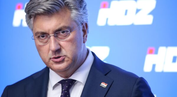 20.08.2024., Zagreb - Predsjednik Vlade RH i predsjednik HDZ-a Andrej Plenkovic dao je izjavu medijima u sredistu Gradskog odbora HDZ-a Grada Zagreba u Gundulicevoj ulici nakon sjednice Predsjednistva stranke. Photo: Slavko Midzor/PIXSELL