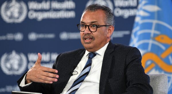 GENEVA, April 9, 2024  -- Tedros Adhanom Ghebreyesus, director-general of the World Health Organization (WHO), speaks at a panel discussion in Geneva, Switzerland on April 8, 2024. The head of the WHO on Monday called for health care facilities and personnel to be protected from targeted violence during conflicts.,Image: 863494681, License: Rights-managed, Restrictions: , Model Release: no, Credit line: Lian Yi / Xinhua News / Profimedia