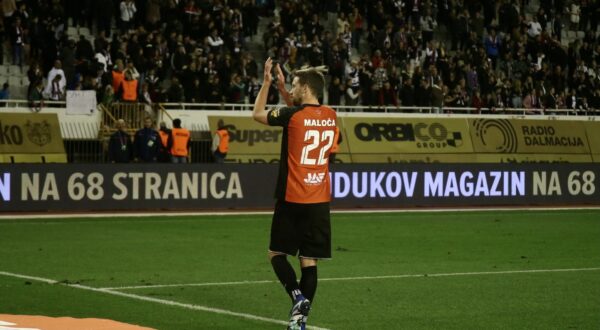 02.12.2023., Split - SuperSport prva Hrvatska nogometna liga, 17. kolo, HNK Hajduk - HNK Gorica. Mario Maloca Photo: Ivo Cagalj/PIXSELL