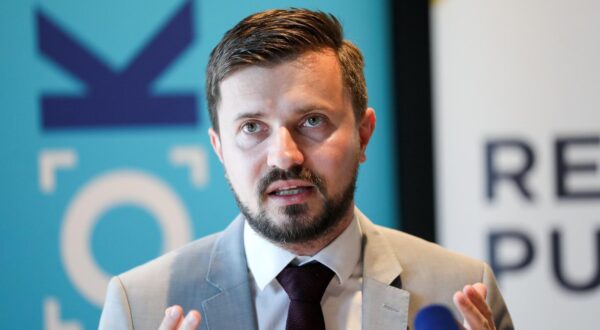 04.04.2024., Zagreb - Predstavljanje koalicijskog predizbornog programa stranaka Fokus i Republika. predsjednik stranke Fokus Davor Nadji Photo: Emica Elvedji/PIXSELL