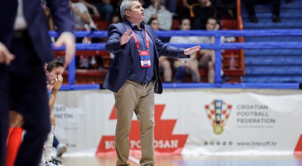 10.10.2023., Dom sportova, Zagreb - Elitno kolo kvalifikacija za FIFA Svjetsko prvenstvo u futsalu, skupina C, Hrvatska - Francuska. Marinko Mavrovic. Photo: Luka Stanzl/PIXSELL