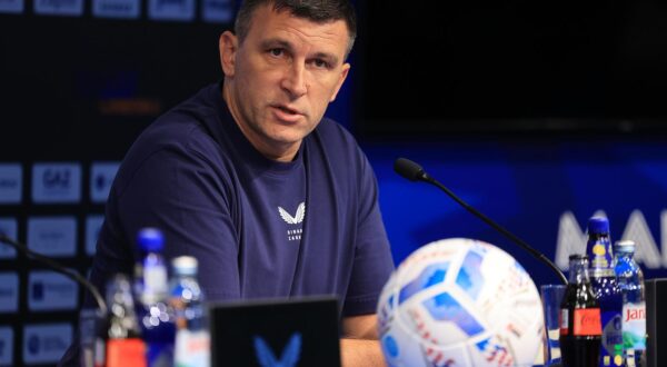 12.09.2024., stadion Maksimir, Zagreb - Gnk Dinamo Zagreb odrzao konferenciju za medije uoci utakmice s Hajduk Split. Govorili su trener Sergej Jakirovic i igrac Stefan Ristovski. Photo: Marko Prpic/PIXSELL