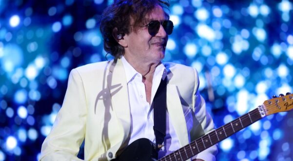 31.08.2024., Split - Grupa Bijelo dugme odrzala je koncert ispred novog kluba Porat u skopu turneje "Dozivjeti stotu" povodom 50. obljetnice postojanja grupe. Goran Bregovic Photo: Ivana Ivanovic/PIXSELL