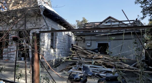 ODESA REGION, UKRAINE - OCTOBER 12, 2023 - Residential buildings damaged as a result of shelling by Russian troops, Izmail, Odesa Region, southern Ukraine