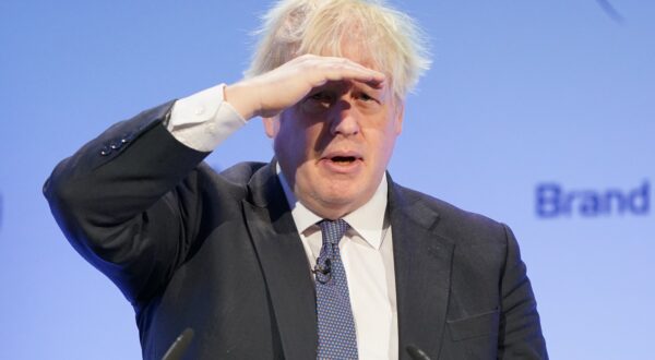 PA REVIEW OF THE YEAR 2023 File photo dated 02/03/23 - Former prime minister Boris Johnson speaks during the Global Soft Power Summit, at the Queen Elizabeth II Conference Centre, London. Issue date: Friday December 22, 2023.,Image: 831623222, License: Rights-managed, Restrictions: FILE PHOTO, Model Release: no, Credit line: Jonathan Brady / PA Images / Profimedia