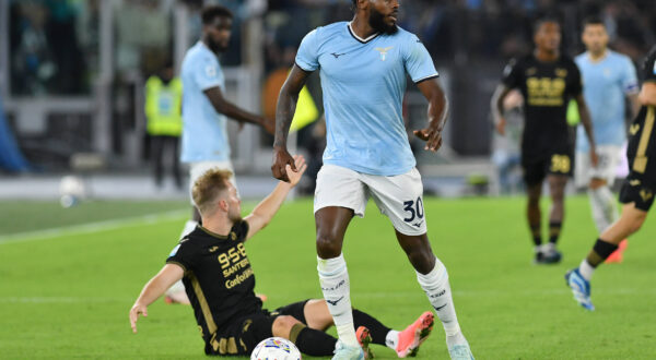 Soccer, Serie A match , Lazio v Hellas Verona Nuno Tavares of SS Lazio,Casper Tengstedt of Hellas Verona during the Serie A match between Lazio v Hellas Verona at Olympic stadium, Italy, Sep 16th, 2024. Imago-Images/Emmefoto Copyright: xImago-Images/Emmefotox