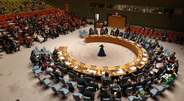 epa11629350 A United Nations Security Council meeting is called to address the situation in the Middle East during the General Debate of the 79th session of the United Nations General Assembly at United Nations Headquarters in New York, New York, USA, 27 September 2024.  EPA/STEPHANI SPINDEL