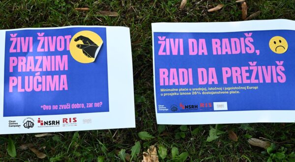 25.09.2024., Zagreb - Novi sindikat i organizacije iz hrvatske Koalicije za dostojanstvenu placu odrao je konferenciju za medije povodom obiljezavanja Dana dostojanstvene place. Organizacije medjunarodne mreze koja se bori za prava radnika u tekstilnoj industriji, Clean Clothes kampanje, ove ce godine po prvi puta obiljeziti Dan dostojanstvene place. Glavni cilj ove inicijative je pokrenuti globalni pokret za borbu za dostojanstvenu placu. Mario Ivekovic Photo: Marko Lukunic/PIXSELL