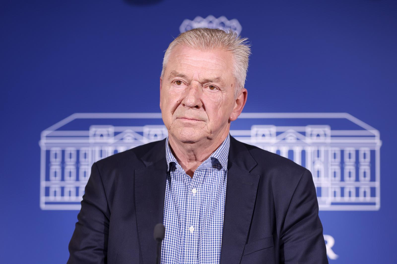16.10.2024., Zagreb - Na konferenciji za medije odrzanoj u Saboru o aktualnim temama govorio je Ranko Ostojic. Photo: Patrik Macek/PIXSELL