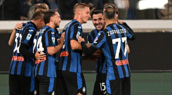 ATALANTA GRUPPO, GROUP,MARIO PASALIC, LAZAR SAMARDZIC, SEAN KOLASINAC, DAVIDE ZAPPACOSTA , Serie A 2024-25, Atalanta-Genoa 5-1, esultanza, jubel, joy, celebration SERIE A 2024-25 ATALANTA-GENOA 5-1,Image: 919047647, License: Rights-managed, Restrictions: , Model Release: no, Credit line: STUDIO FOTOGRAFICO BUZZI SRL / imago sportfotodienst / Profimedia