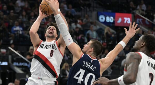 Oct 30, 2024; Inglewood, California, USA;  Los Angeles Clippers center Ivica Zubac (40) defends Portland Trail Blazers forward Deni Avdija (8) in the second half at Intuit Dome.,Image: 928544961, License: Rights-managed, Restrictions: *** Worldwide Rights Except Baltics, China, Denmark, Finland, Germany, Hong Kong, Japan, Macau, Norway, Poland, South Korea, Sweden, and Taiwan *** No sales outside your territory. No 3rd parties. No redistribution ***, Model Release: no, Credit line: Imagn Images / ddp USA / Profimedia