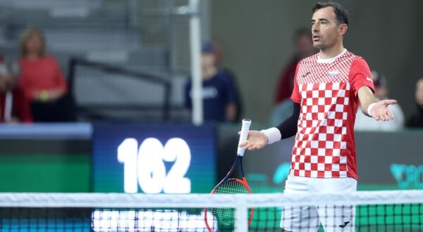 04.02.2024., Varazdin - Davis Cup susret Hrvatske i Belgije, mec parova, Ivan Dodig/Mate Pavic - Gille Sander/Vliegen Joran. Photo: Sanjin Strukic/PIXSELL