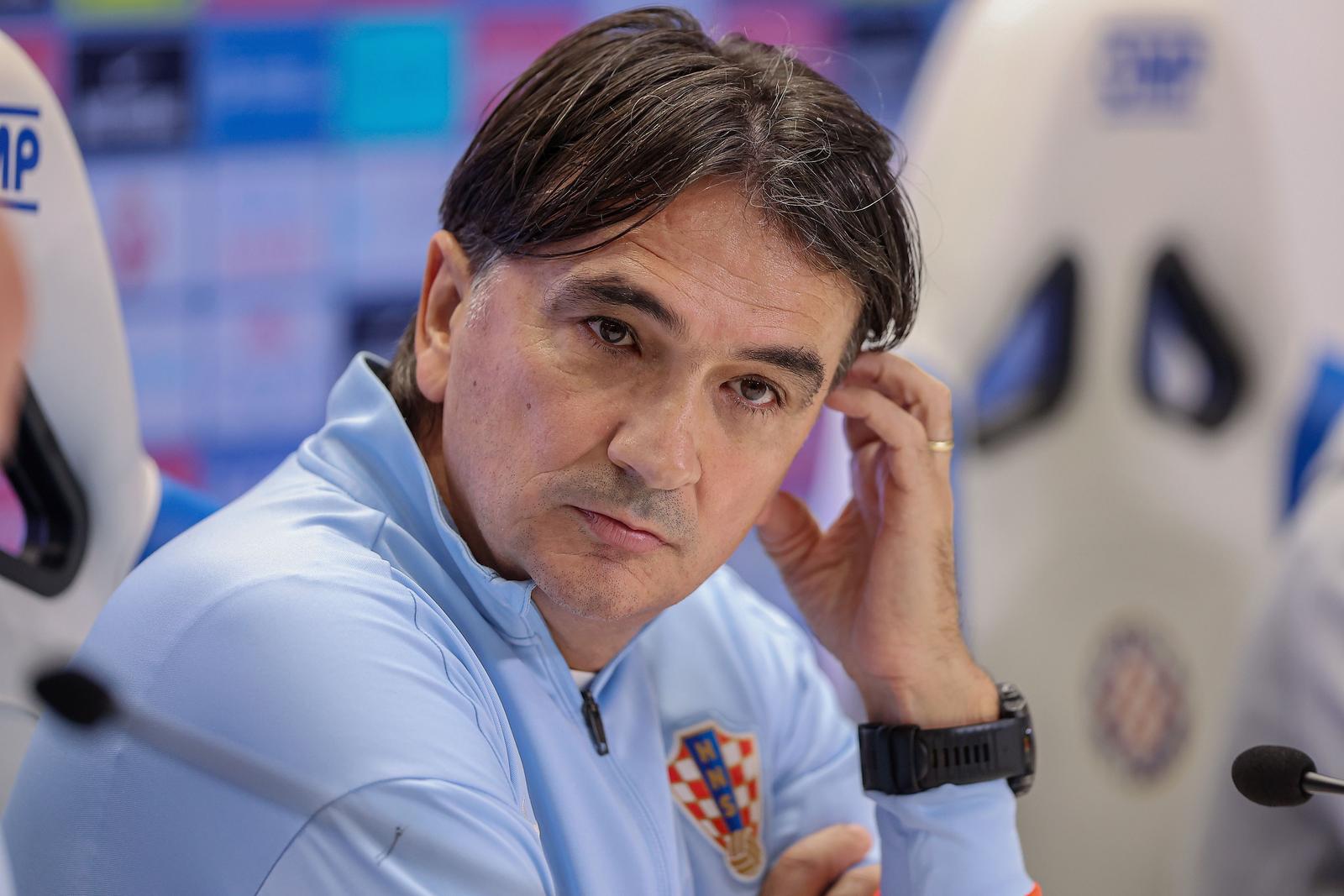 17.11.2024., Split- Poljud, konferencija za medije hrvatske nogometne reprezentacije pred utakmicu Lige nacija Hrvatska - Portugal. Zlatko Dalic, Luka Modric Photo: Ivana Ivanovic/PIXSELL
