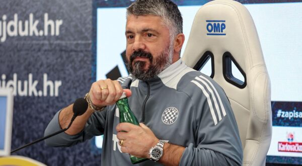 22.11.2024., Split - Trener Hajduka Gennaro Gattuso na konferenciji za medije najavio je utakmicu 14. kola SuperSport HNL-a izmedju Hajduka i Osijeka. Photo: Ivana Ivanovic/PIXSELL