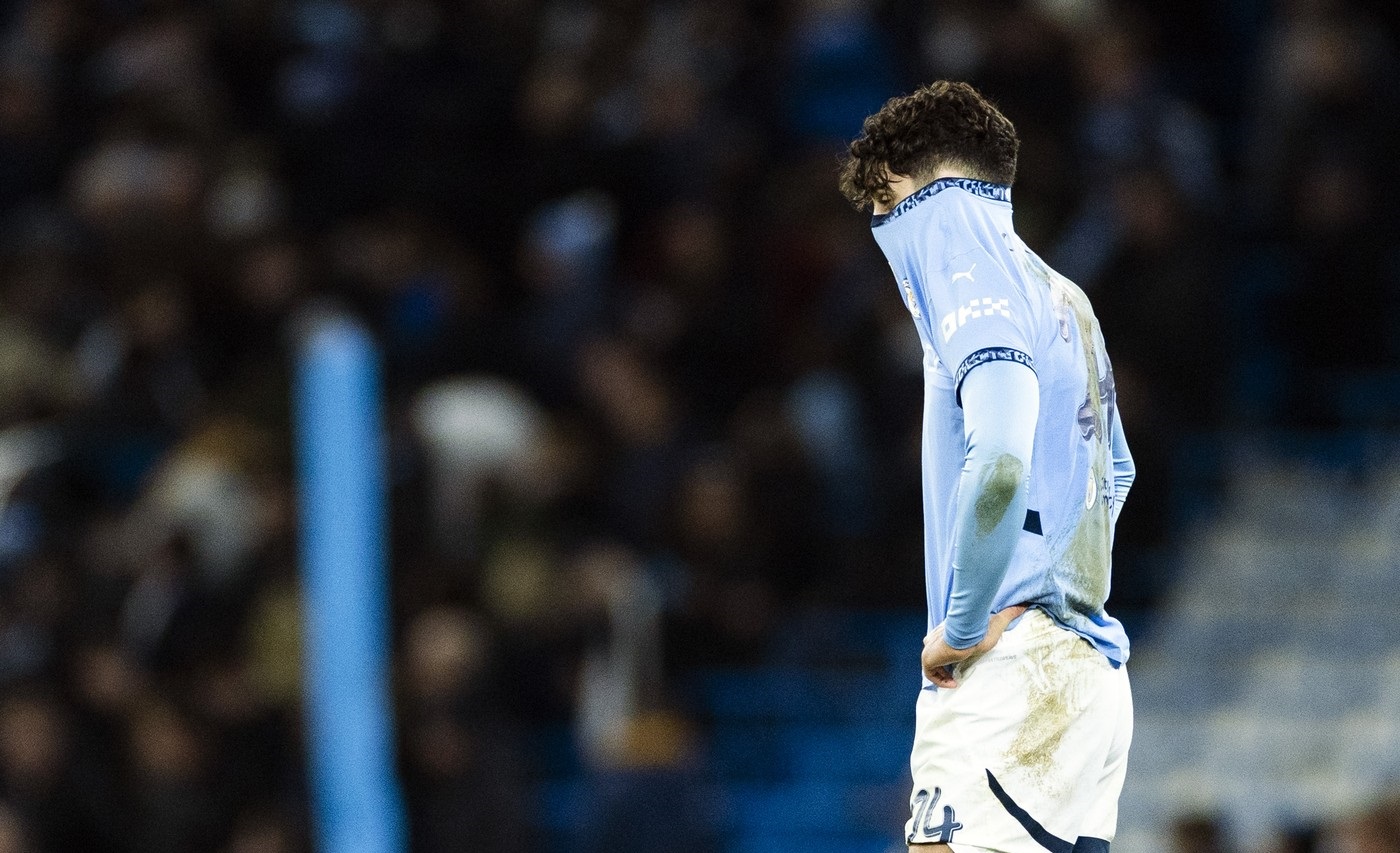 11/26/2024 - MANCHESTER - Josko Gvardiol of Manchester City FC balks after the UEFA Champions league match between Manchester City FC and Feyenoord at Etihad Stadium on Nov. 26, 2024 in Manchester, England. ANP KOEN VAN WEEL /ANP/Sipa USA,Image: 939645304, License: Rights-managed, Restrictions: *** World Rights Except Belgium, France, Germany, The Netherlands, and the UK ***  BELOUT DEUOUT FRAOUT GBROUT NLDOUT, Model Release: no, Credit line: ANP / ddp USA / Profimedia
