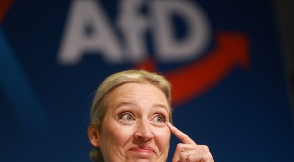 epa11761910 Alternative for Germany (AfD) party and faction co-chairwoman and top candidate for the federal election Alice Weidel looks on during a press conference of the Alternative for Germany (AfD) in Berlin, Germany, 07 December 2024. The Alternative for Germany (AfD) party held a press conference to present their Chancellor candidate ahead of the upcoming German federal election.  EPA/CLEMENS BILAN