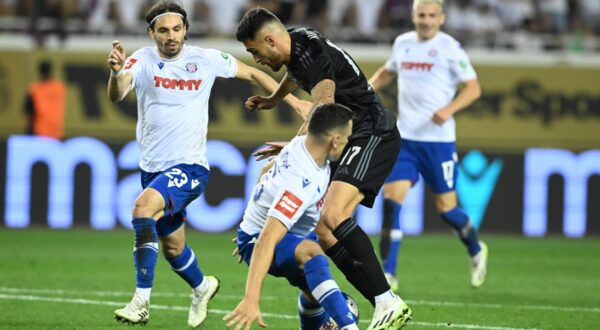 01.10.2023., Split, stadion Poljud - SuperSport HNL, 10. kolo, HNK Hajduk - GNK Dinamo. Sandro Kulenovic Photo: Marko lukunic/PIXSELL