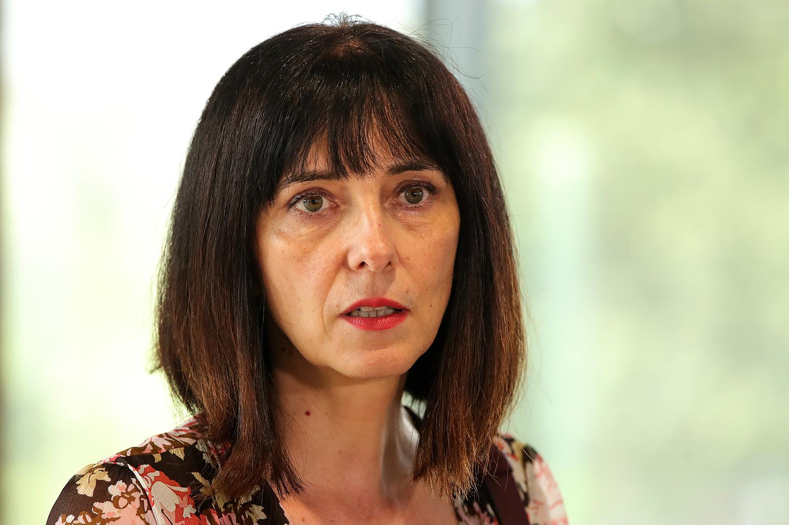 02.07.2020., Zagreb - U zgradi Nacionalne i sveucilisne knjiznice odrzana je sjednica Vlade RH. Dolasci ministara na sjednicu. Blazenka Divjak. rPhoto: Goran Stanzl/PIXSELL
