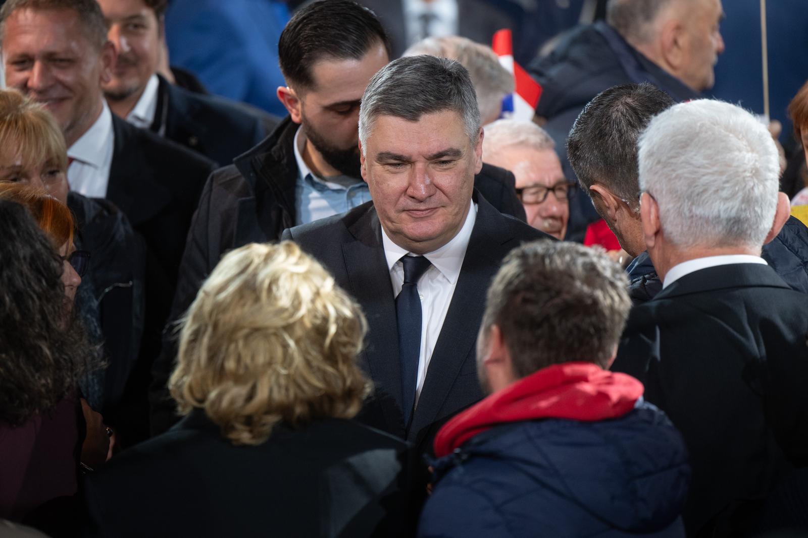 15.12.2024., Zagreb - Predizborni skup predsjednika i predsjednickog kandidata Zorana Milanovica u Tvornici kulture. Photo: Neva Zganec/PIXSELL