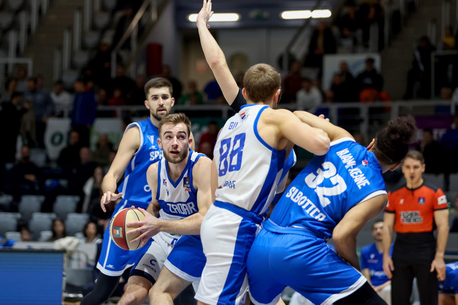 27.12.2024., Zadar - 14. kolo AdmiralBet ABA lige: KK Zadar - KK Spartak Subotica Photo: Sime Zelic/PIXSELL