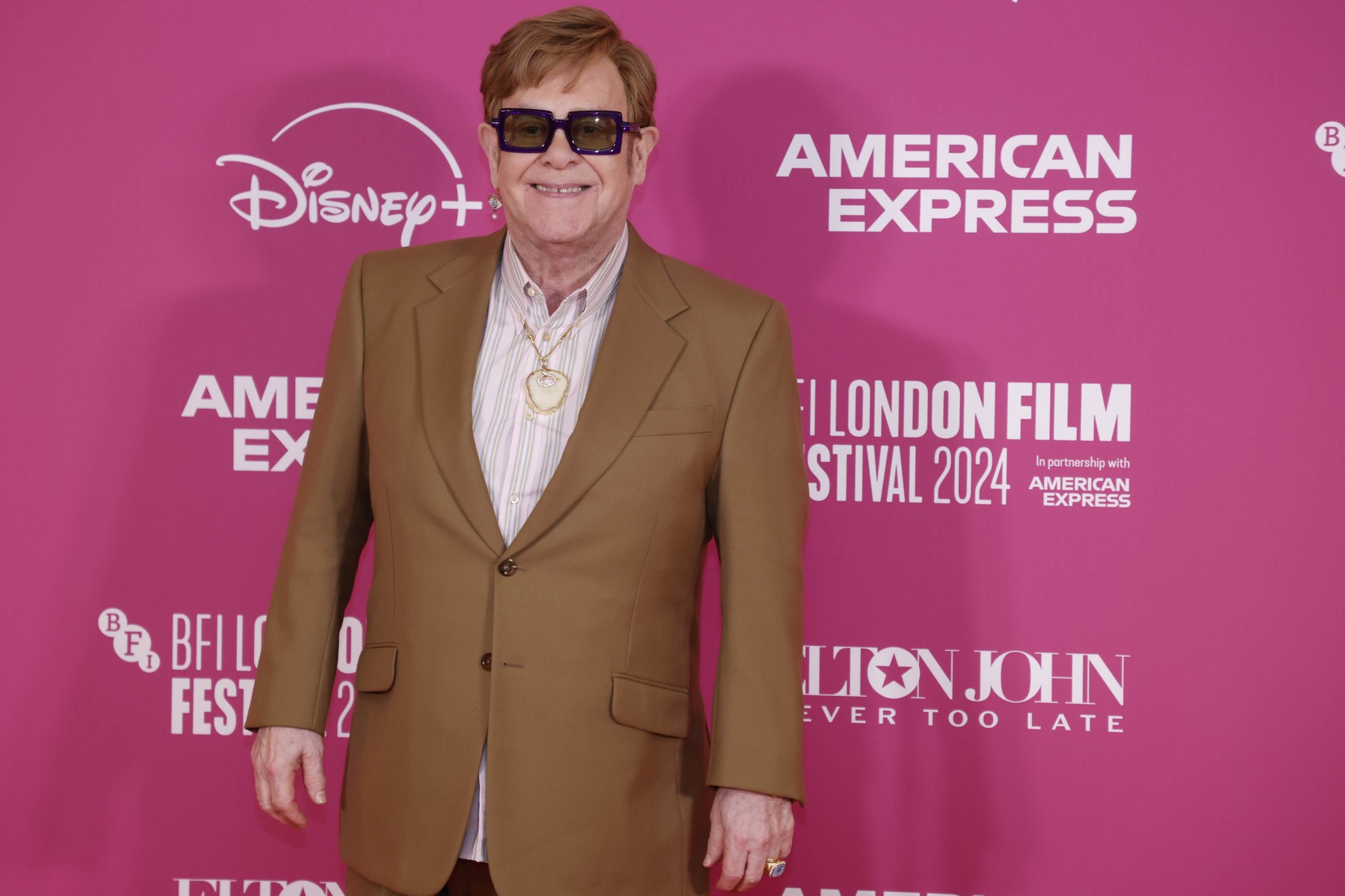 EDITORIAL USE ONLY Elton John attends the European premiere of Elton John: Never Too Late at this years American Express Gala for the 68th BFI London Film Festival at Londons Royal Festival Hall. Picture date: Thursday October 10, 2024.,Image: 919204842, License: Rights-managed, Restrictions: EDITORIAL USE ONLY, Model Release: no, Credit line: David Parry Media Assignments / PA Images / Profimedia