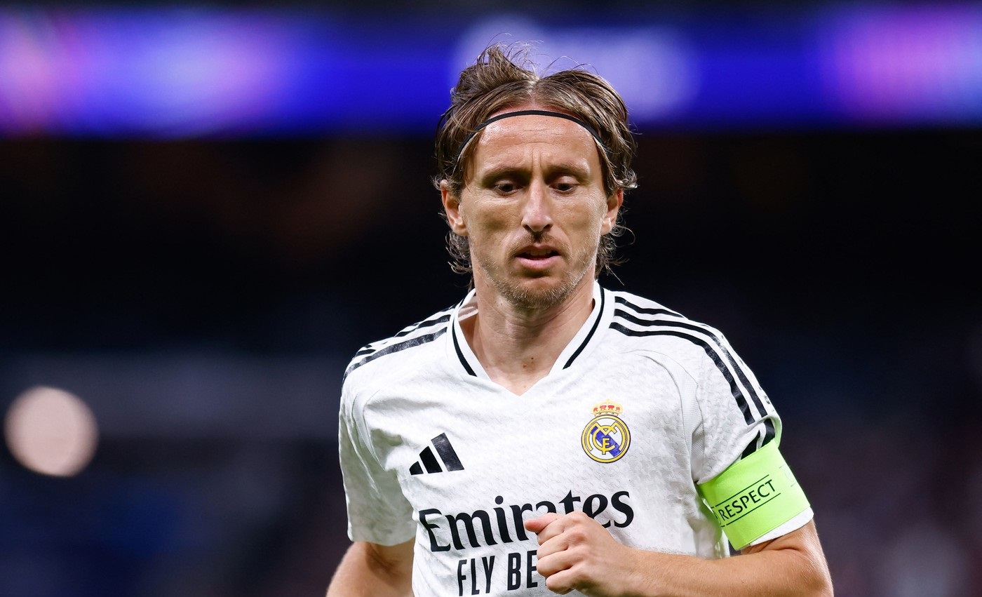 Luka Modric of Real Madrid during the UEFA Champions League, League phase, Matchday 3 football match between Real Madrid and Borussia Dortmund on 22 October 2024 at Santiago Bernabeu stadium in Madrid, Spain - Photo Dennis Agyeman / Spain DPPI / DPPI,Image: 925205973, License: Rights-managed, Restrictions: Hungary Out, Model Release: no, Credit line: Dennis Agyeman / AFP / Profimedia