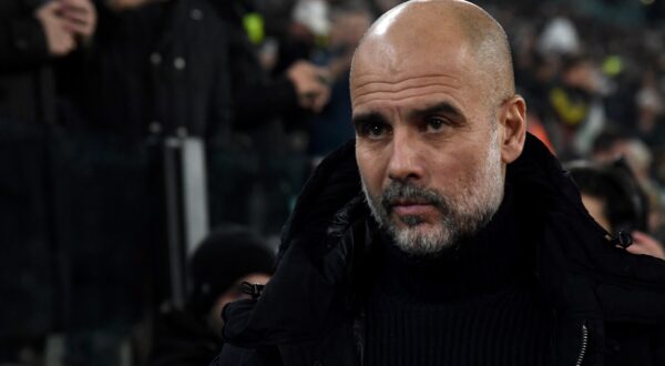 Manchester City's Spanish coach Pep Guardiola looks on ahead of the UEFA Champions League, league phase day 6, football match between Juventus (ITA) and Manchester City (ENG) at the Allianz stadium in Turin, on December 11, 2024.,Image: 945607193, License: Rights-managed, Restrictions: , Model Release: no, Credit line: Isabella BONOTTO / AFP / Profimedia