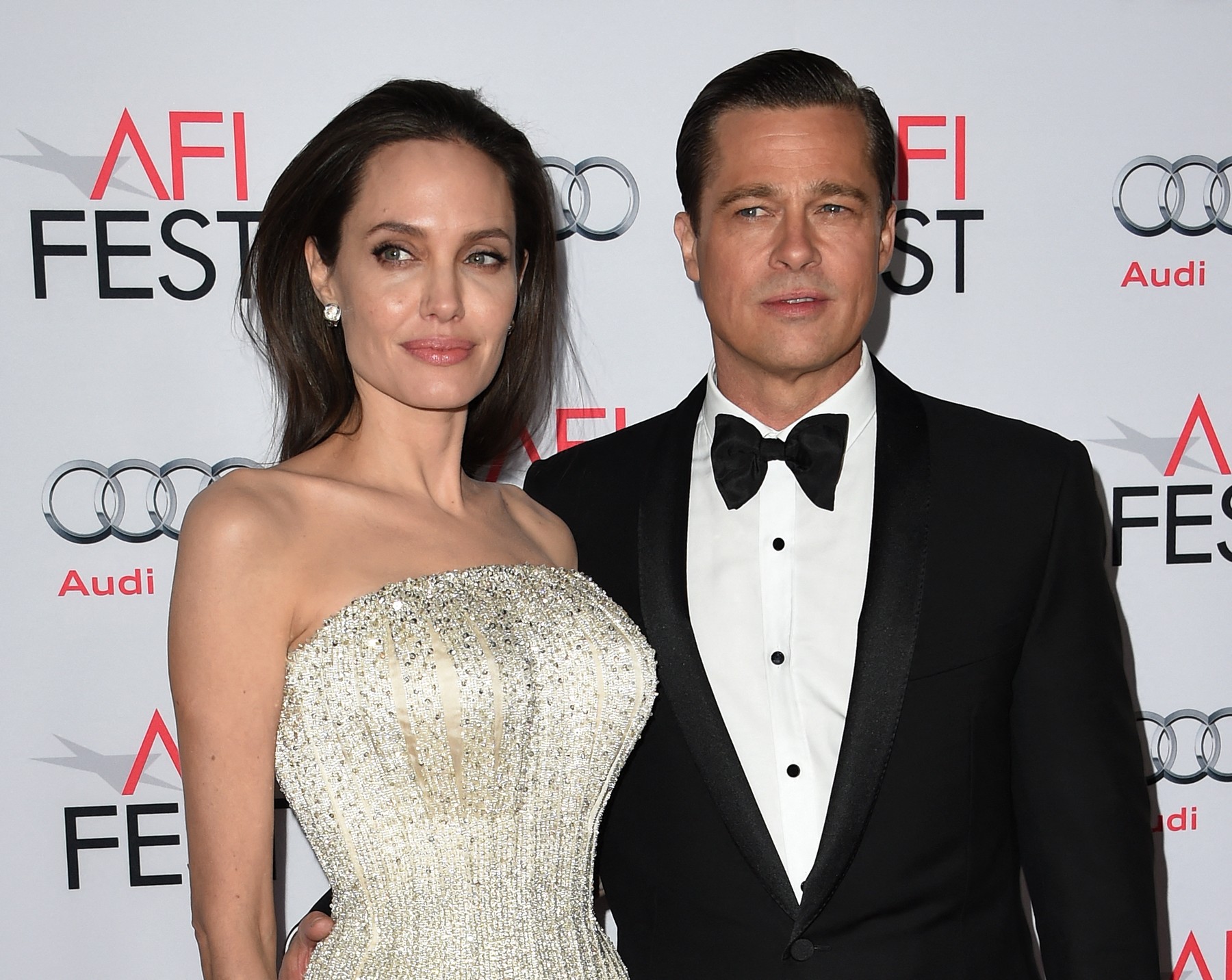 (FILES) Writer-director-producer-actress Angelina Jolie Pitt (L) and actor-producer Brad Pitt arrive for the opening night gala premiere of Universal Pictures' "By the Sea" during AFI FEST 2015 presented by Audi at the TCL Chinese Theatre in Hollywood, California, on November 5, 2015. Famed actors Brad Pitt and Angelina Jolie signed off on a divorce settlement on December 30, 2024, according to People Magazine, marking a turning point in the eight-year legal saga.,Image: 951016529, License: Rights-managed, Restrictions: , Model Release: no, Credit line: MARK RALSTON / AFP / Profimedia