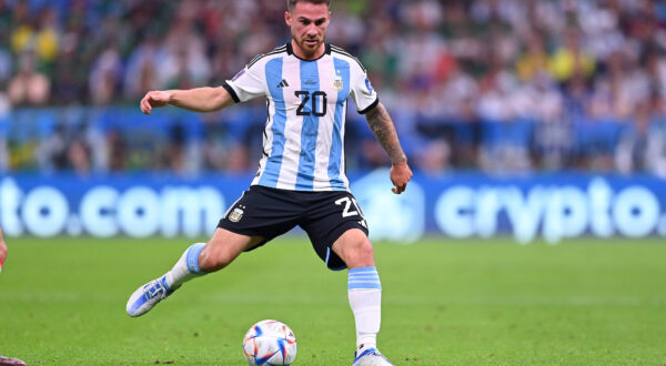 FUSSBALL WM 2022 VORRUNDE GRUPPE C Argentinien - Mexiko 26.11.2022 Alexis Mac Allister Argentinien *** FOOTBALL WORLD CUP 2022 PRE-ROUND GROUP C Argentina Mexico 26 11 2022 Alexis Mac Allister Argentina