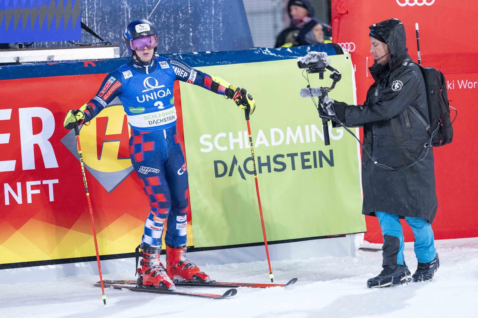 SCHLADMING, AUSTRIA - JANUARY 28: Filip Zubcic of Croatia during the Audi FIS Alpine Ski World Cup - Men's Giant Slalom - run1 at Planai on January28, 2025 at Schladming, Austria, Styria.250128_SEPA_12_036 - 20250128_PD8050,Image: 958355639, License: Rights-managed, Restrictions: AUSTRIA OUT, GERMANY OUT, SWITZERLAND OUT, UK OUT
SOUTH TYROL OUT, Model Release: no, Credit line: Klaus Pressberger / AFP / Profimedia