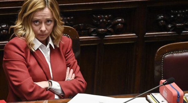 epa11782560 Italian Prime Minister Giorgia Meloni reports at the Chamber of Deputies on the upcoming European Council, in Rome, Italy, 17 December 2024. EU leaders will attend a European Council meeting in Brussels on 19 December.  EPA/RICCARDO ANTIMIANI