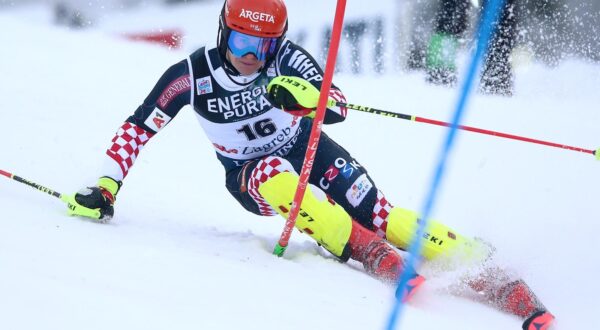 06.01.2022., Zagreb - Prva voznja muskog slaloma Audi FIS Svjetskog skijaskog kupa Snow Queen Trophy 2022. Filip Zubcic Photo: Matija Habljak/PIXSELL