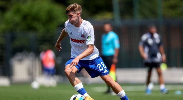 09.07.2024., Radomlje, Slovenija - Pripremna nogometna utakmica, Rukh Lavov - HNK Hajduk. Roko Brajkovic Photo: Igor Kralj/PIXSELL