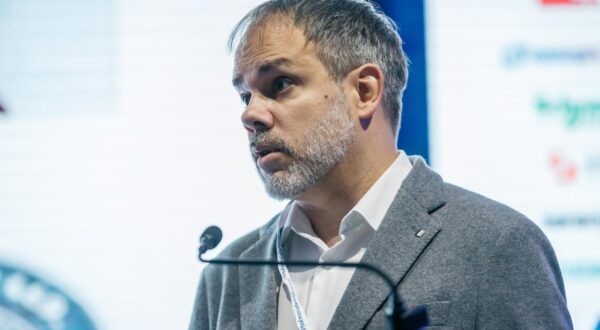 12. 10. 2023., Sibenik, Konferencija „Smart industry: pametnim industrijama do ubrzanog razvoja i rasta gospodarstva“  Marko Kristof savjetnik u sektoru javnih servisa Fina. Photo: Zvonimir Barisin/PIXSELL