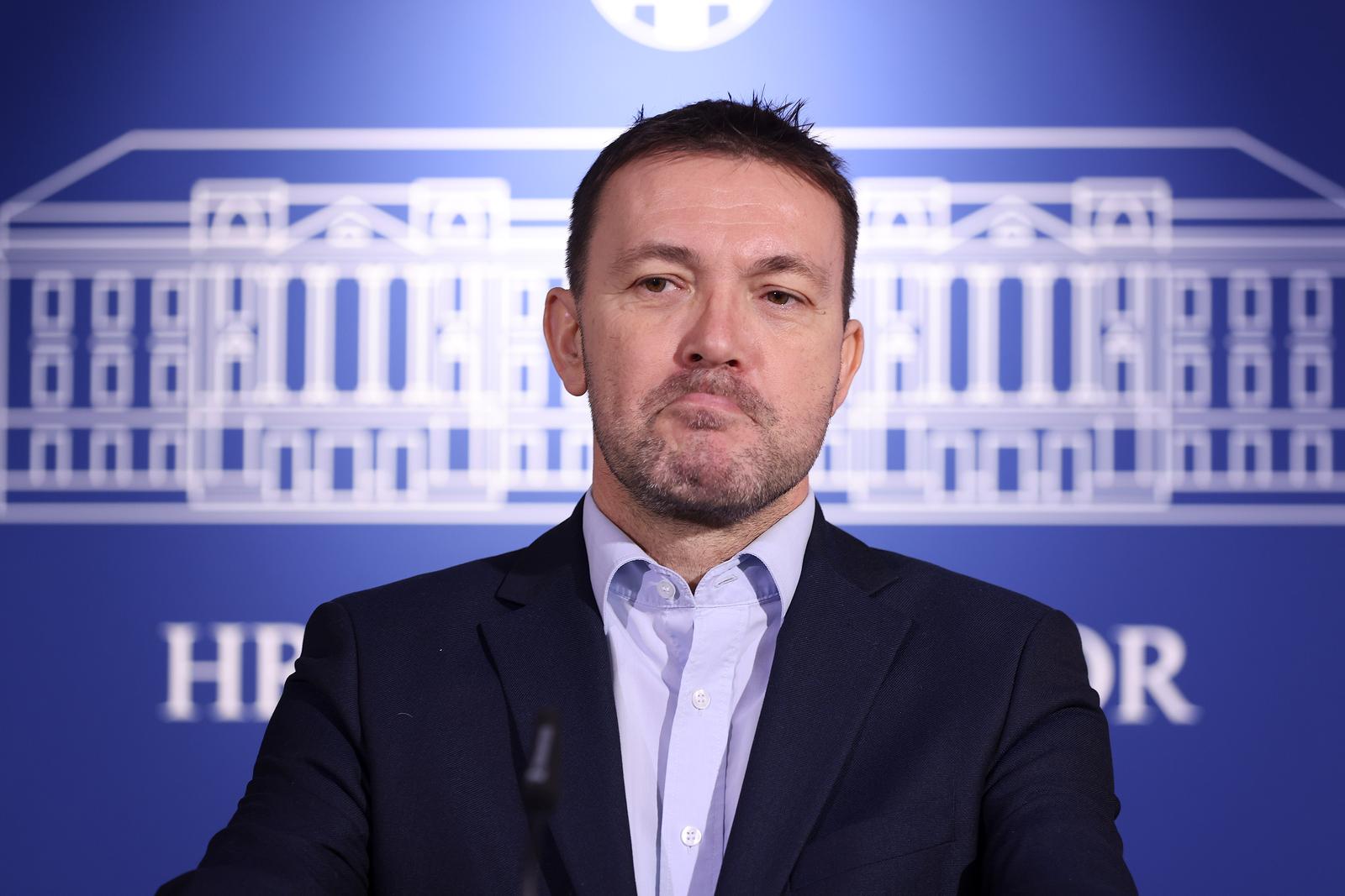 14.01.2025., Zagreb - Na konferenciji za medije odrzanoj u Saboru o aktualnim temama govorio je Arsen Bauk. Photo: Patrik Macek/PIXSELL