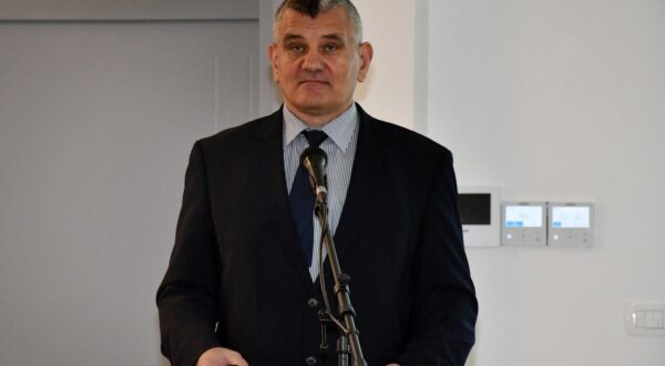 15.02.2024., Slavonski Brod - ​Predstavljanje studijskih programa Sveuilista u Slavonskom Brodu "UNISB STUDIUM EXPO 2024." 
Ivan Samardzic, rektor Sveucilista u Slavonskom Brodu.
 Photo: Ivica Galovic/ PIXSELL/PIXSELL