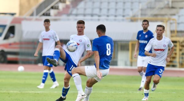 18.07.2024., Split - Prijateljska utakmica izmedju Hajduka i Sirokog Brijega na stadionu Poljud. Madzid Sosic Photo: Ivo Cagalj/PIXSELL