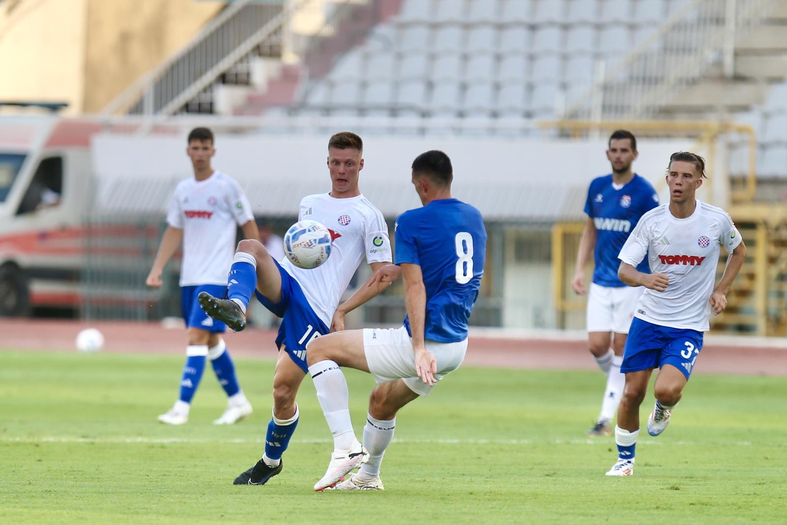 18.07.2024., Split - Prijateljska utakmica izmedju Hajduka i Sirokog Brijega na stadionu Poljud. Madzid Sosic Photo: Ivo Cagalj/PIXSELL
