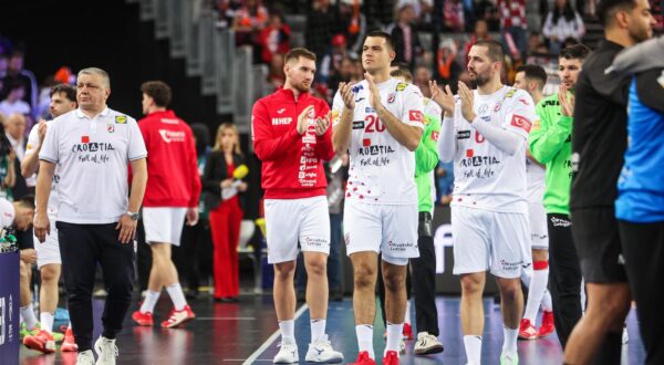 19.01.2025., Arena Zagreb, Zagreb - IHF Svjetsko rukometno prvenstvo 2025., skupina H, 3. kolo, Egipat - Hrvatska. Mateo Maras Photo: Luka stanzl/PIXSELL