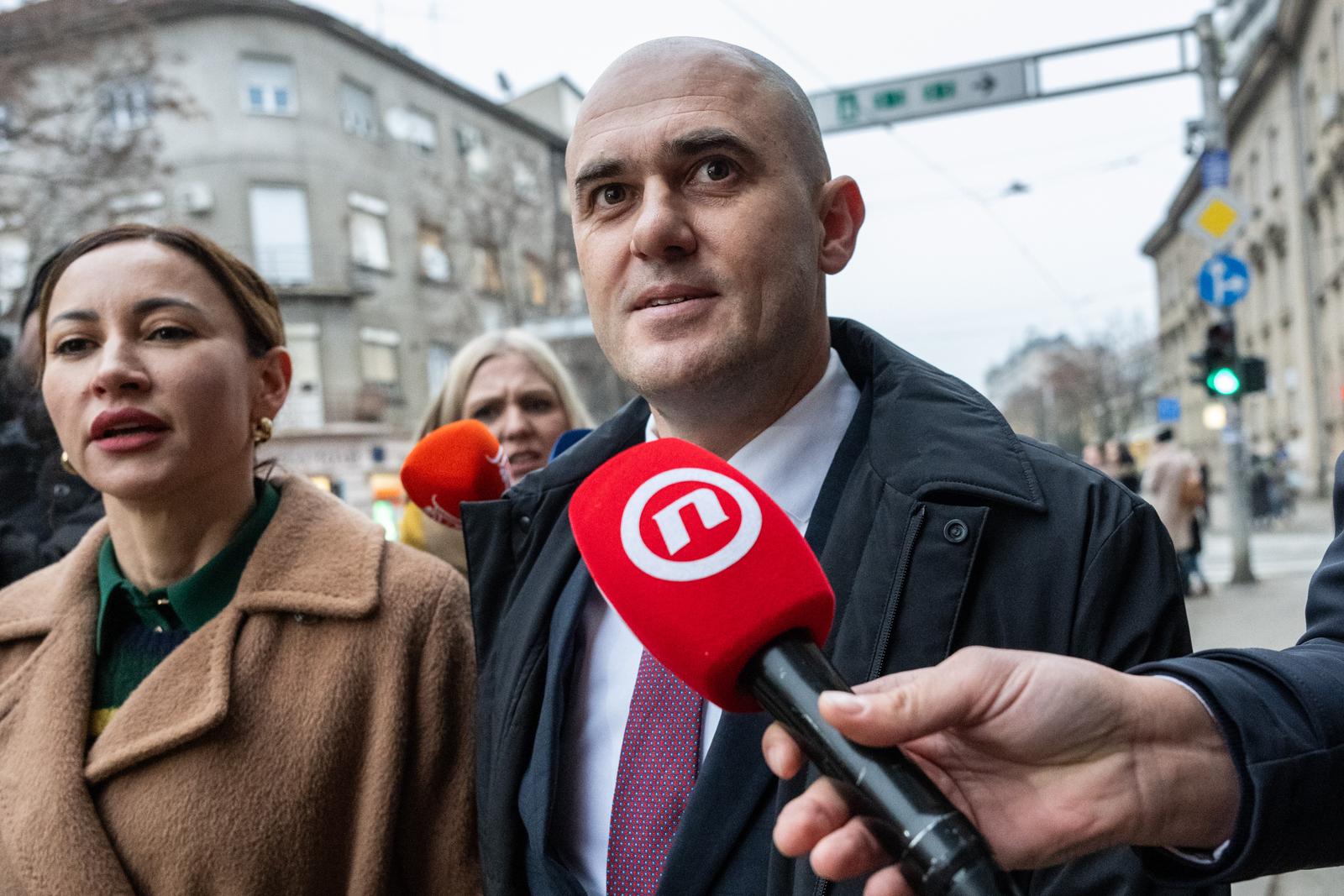 20.01.2025., Zagreb - Josip Dabro izlazi iz USKOK-a nakon davanja iskaza. Photo: Neva Zganec/PIXSELL