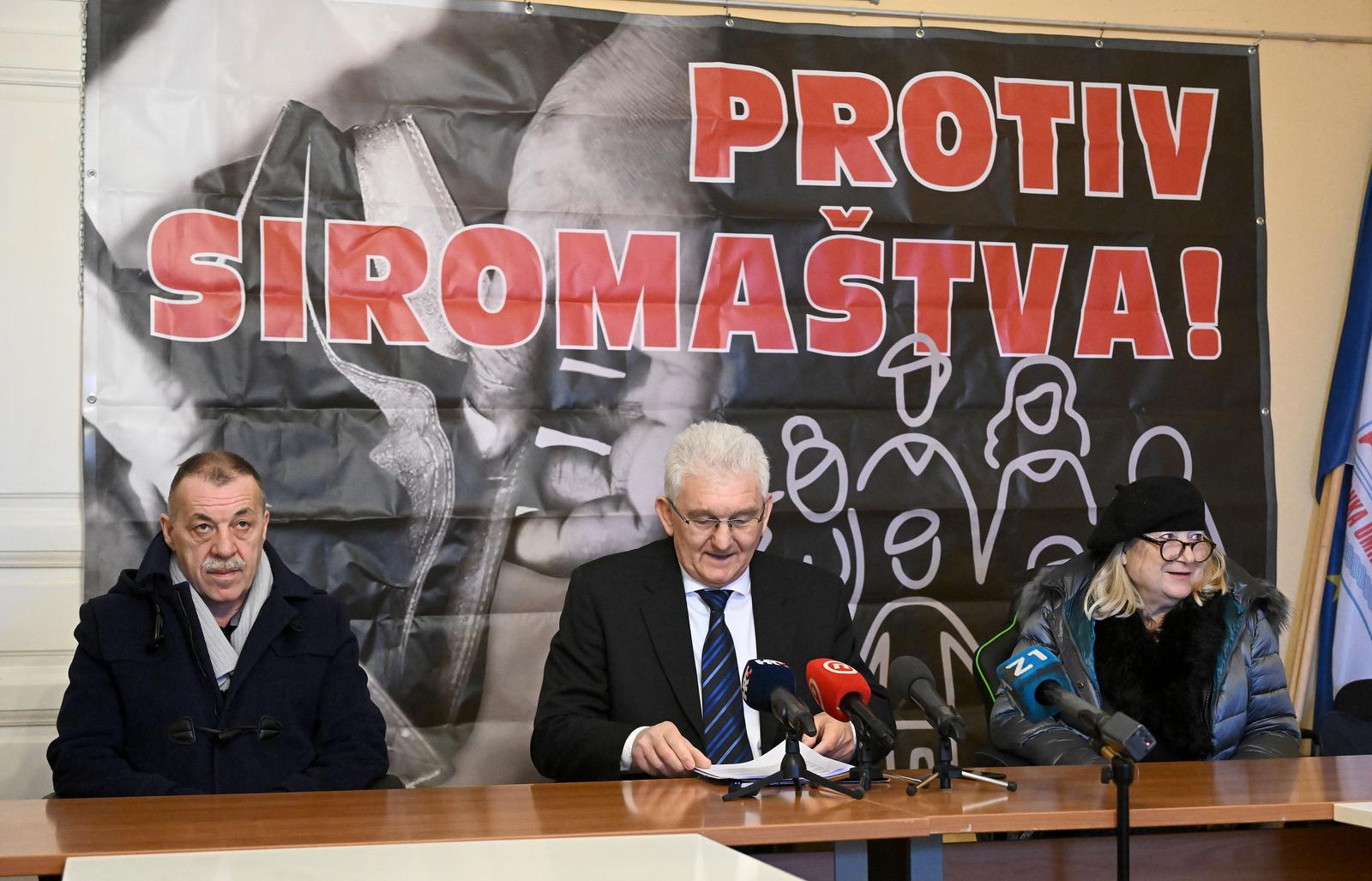 22.01.2025., Zagreb - Blok umirovljenici zajedno odrzali su konferenciju za medije s temom najave novog prosvjeda gradjana. Milivoj Spika Photo: Marko Lukunic/PIXSELL
