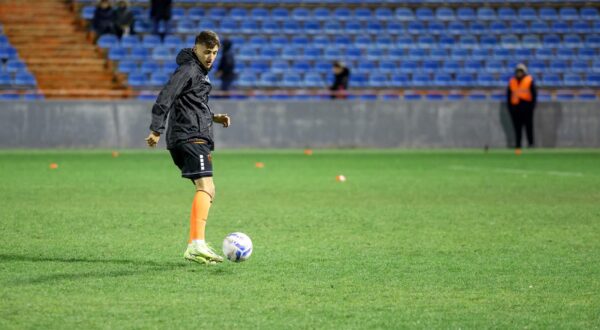 22.12.2024., Sibenik - Stadion Subicevac - SuperSport HNL, 18. kolo, HNK Sibenik - HNK Hajduk. Zagrijavanje uoci pocetka utakmice Photo: Sime Zelic/PIXSELL