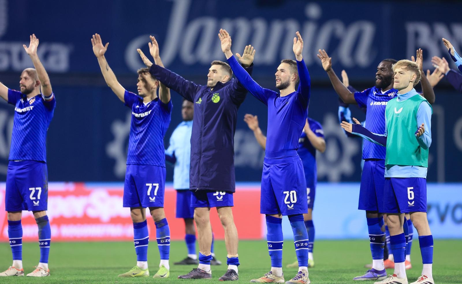 25.01.2025., stadion Maksimir, Zagreb - SuperSport HNL, 19. kolo, GNK Dinamo - NK Istra 1961. Bartol Franjic, Marko Pjaca, Wilfried Kanga, Maxime Bernauer Photo: Marko Prpic/PIXSELL